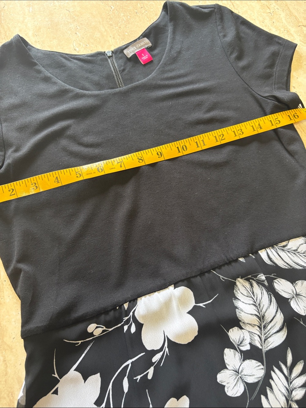 NWT Vince Camuto, sheer bottom dress - Picture 5 of 11